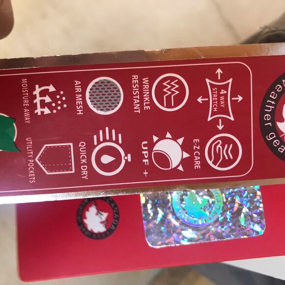 NEW Canada Weather Gear Gray Nylon Rayon Hiking Shorts Men's Size L NWT $60 - Picture 7 of 8